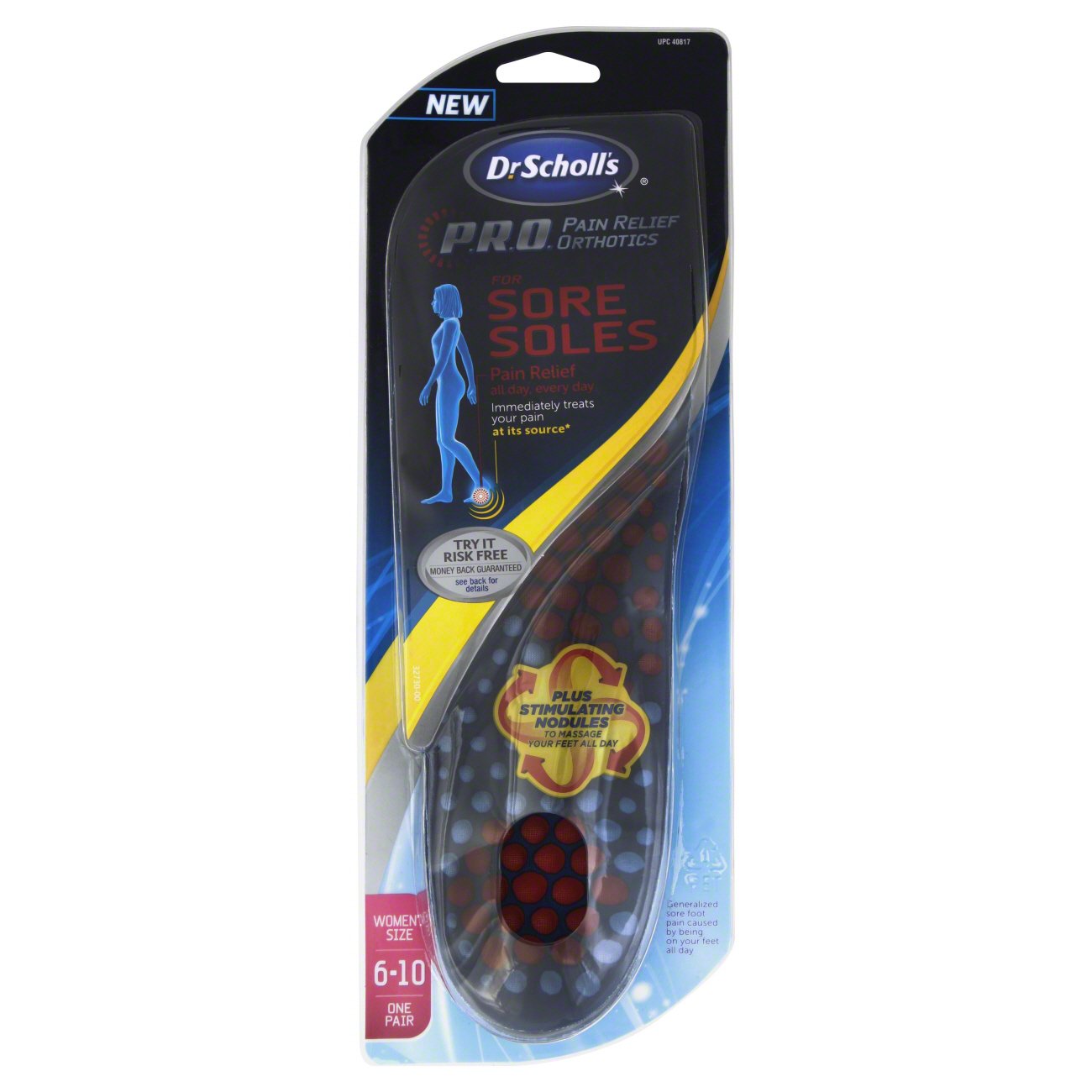 dr scholl's sore soles pain relief orthotics
