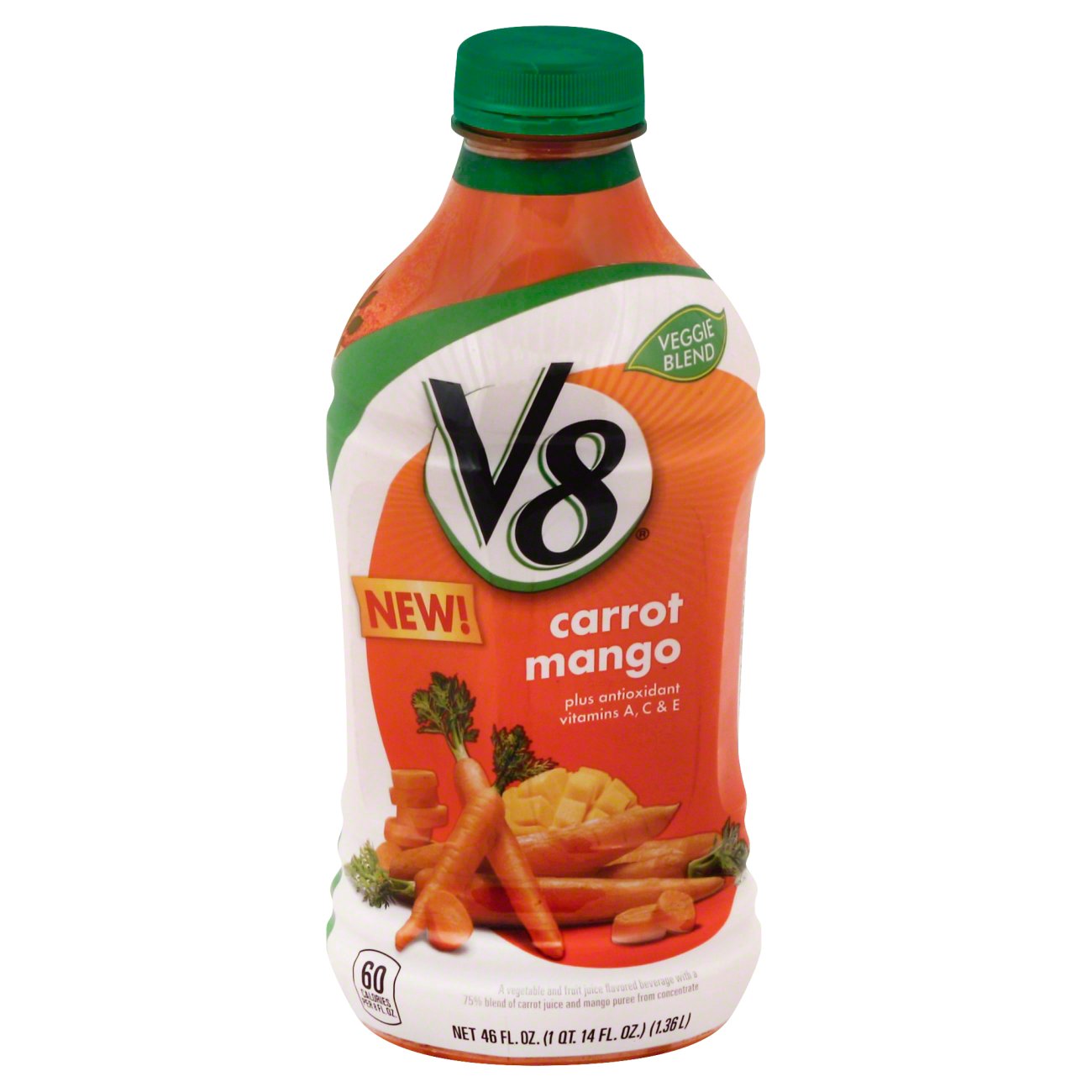 V8 Veggie Blends Juice, Carrot Mango Shop Juice at HEB