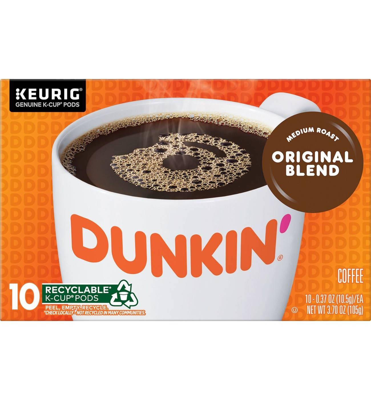 Dunkin' Original Blend Medium Roast Single Serve Coffee K Cups; image 1 of 8