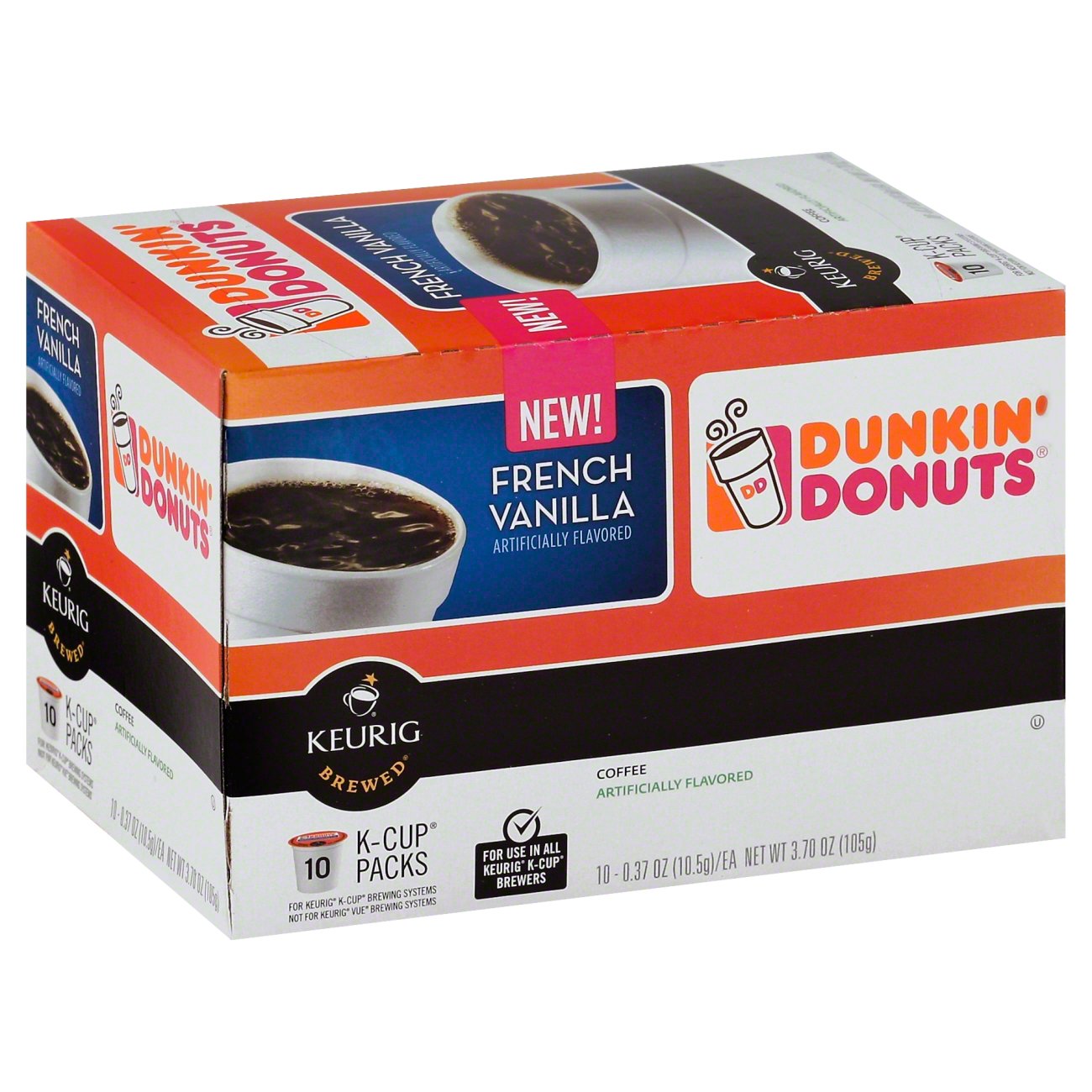 dunkin french vanilla k cups nutrition