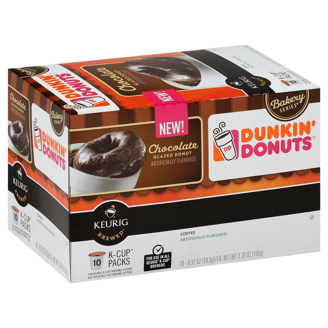 Dunkin' Donuts Bakery Series Chocolate Glazed Donut KCup Shop Coffee