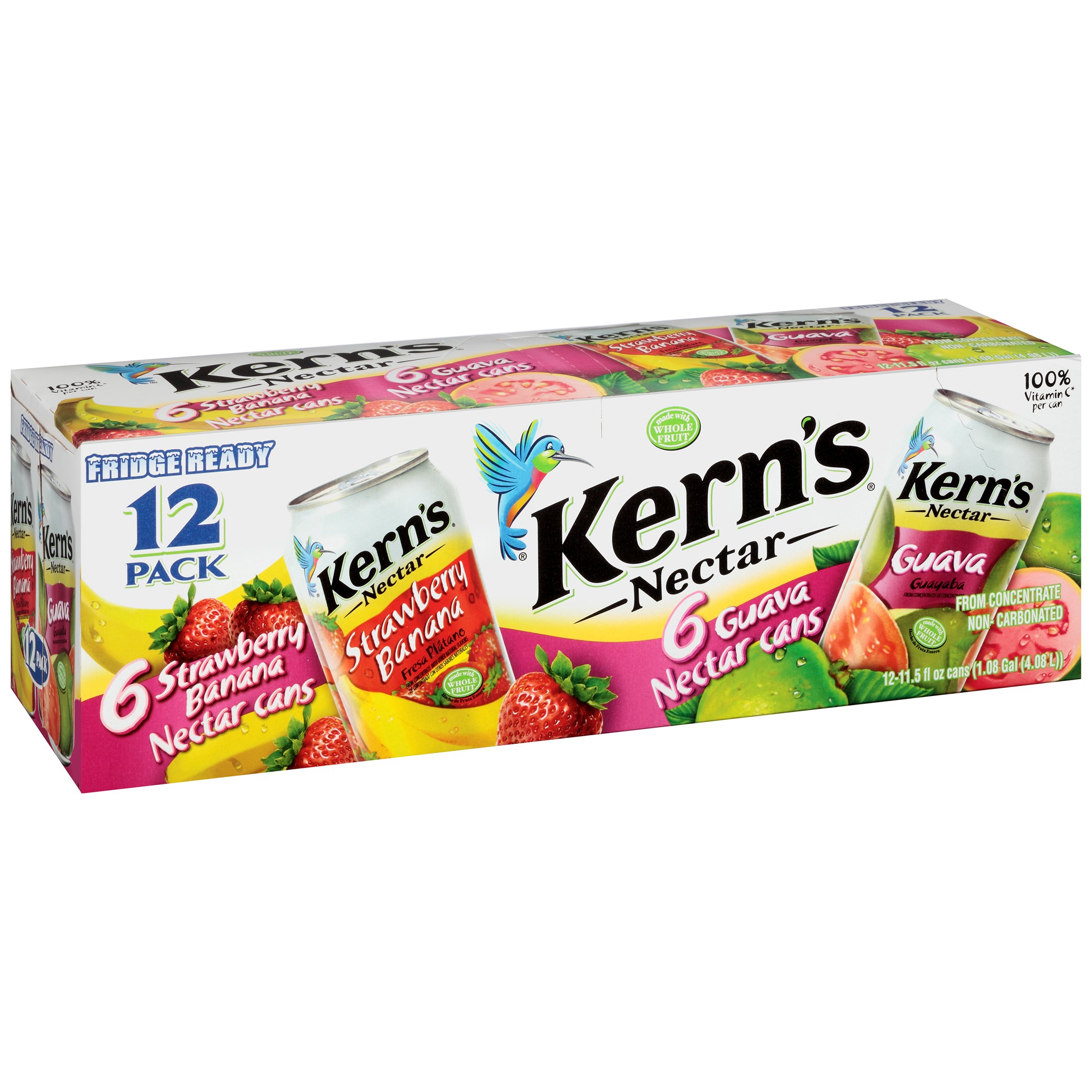 Kern's Strawberry Banana & Guava Nectar 11.5 oz Cans Shop Juice at HEB
