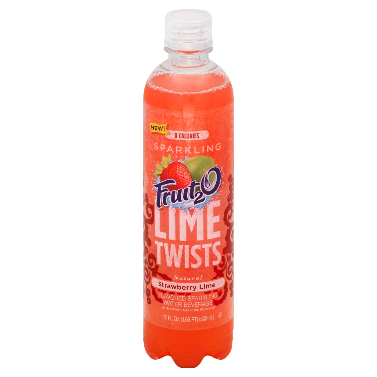 Fruit2O Lime Twist Strawberry Lime Sparkling Water Beverage Shop