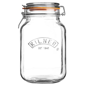 Kilner Square Clip Top Jar, 2 L