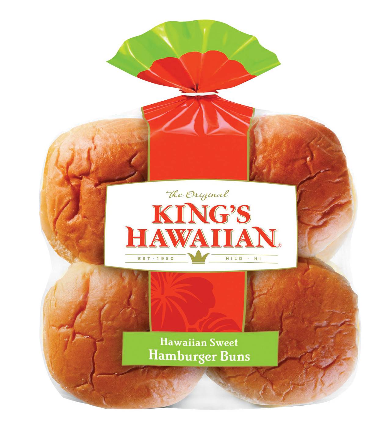 King's Hawaiian Hawaiian Hamburger Buns; image 1 of 2