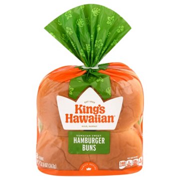 King's Hawaiian Hawaiian Hamburger Buns, 8 ct
