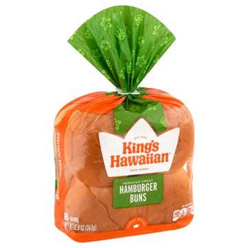 King's Hawaiian Hawaiian Hamburger Buns, 8 ct