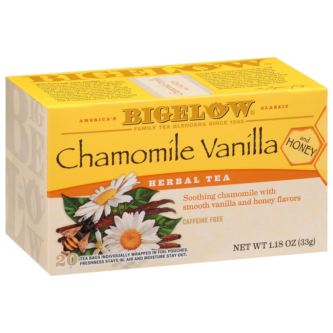 Bigelow Chamomile Vanilla Herbal Tea With Honey Shop Tea at HEB