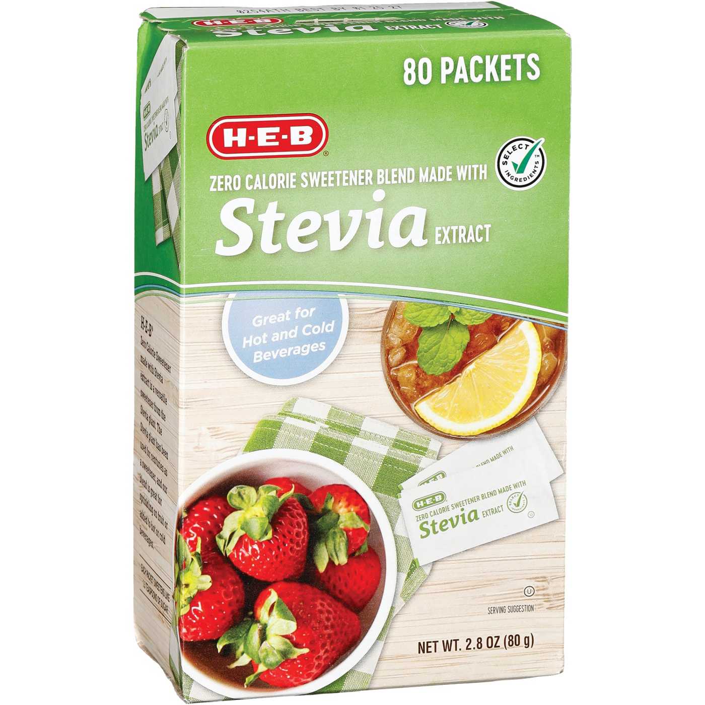H-E-B Zero Calorie Stevia Blend Sweetener Packets; image 2 of 2