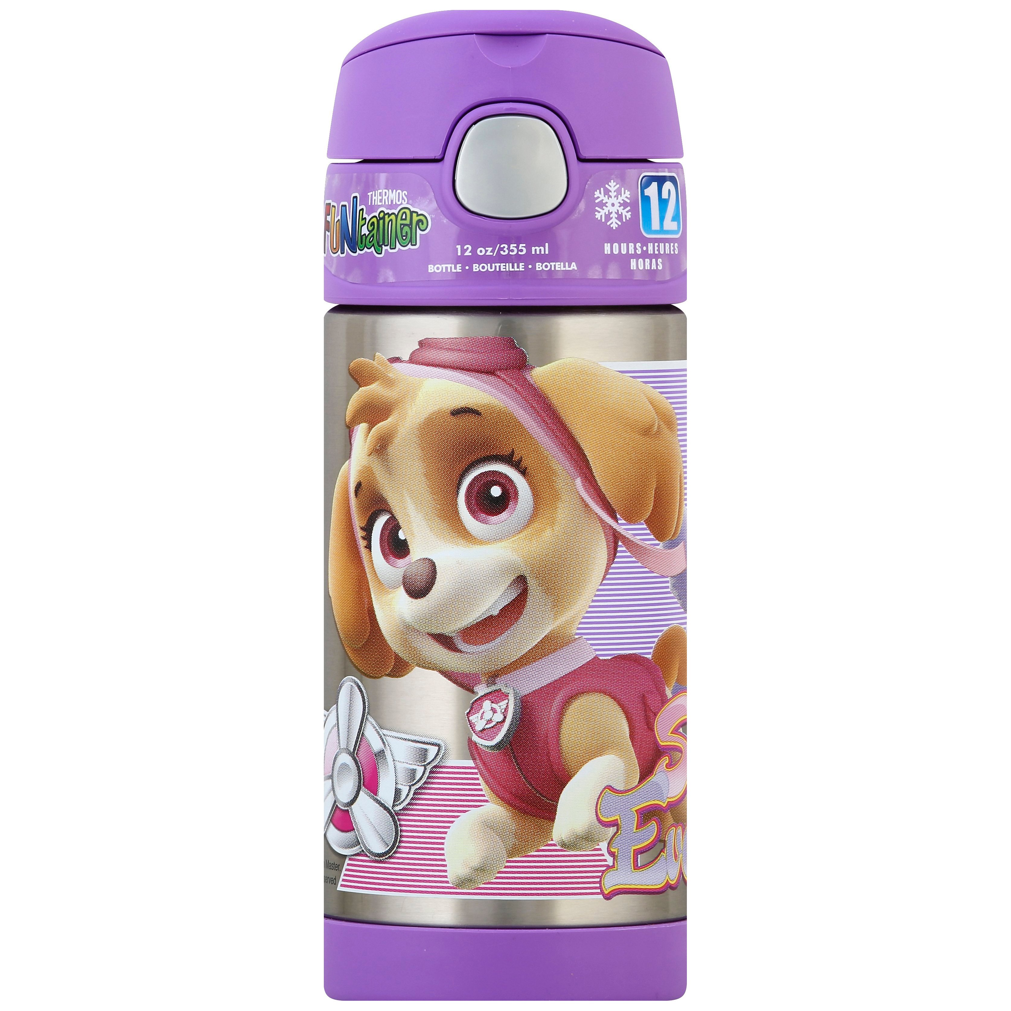 Paw Patrol Stainless Steel Funtainer Hydration Bottle, 12 oz