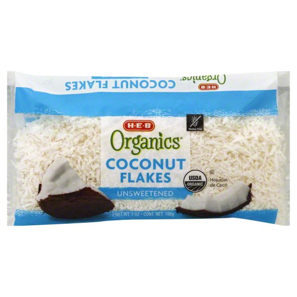 HEB Organics Unsweetened Coconut Flakes Shop Coconut flakes at HEB