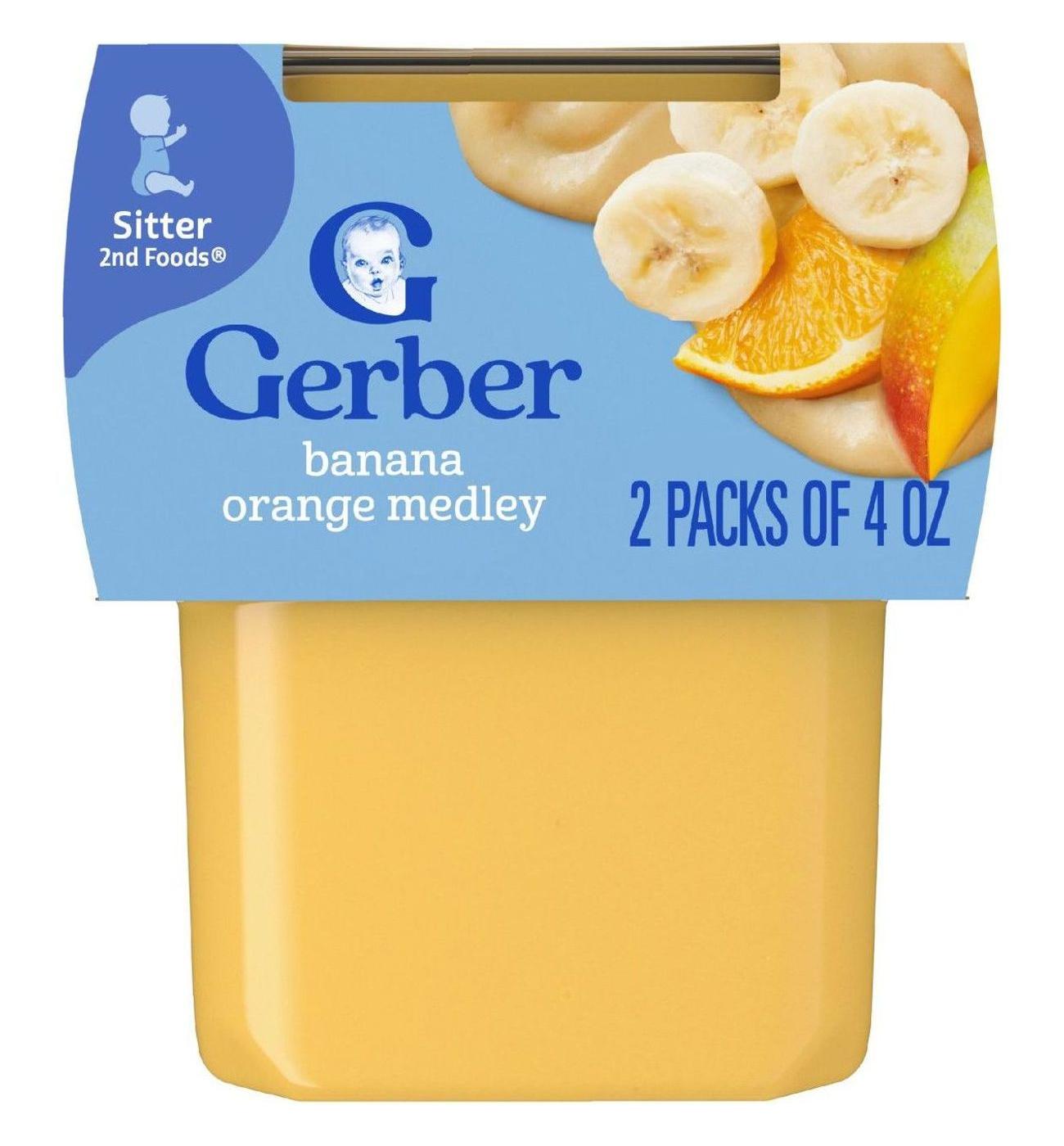 Gerber Natural for Baby WonderFoods 2nd Foods - Banana & Orange Medley; image 1 of 8