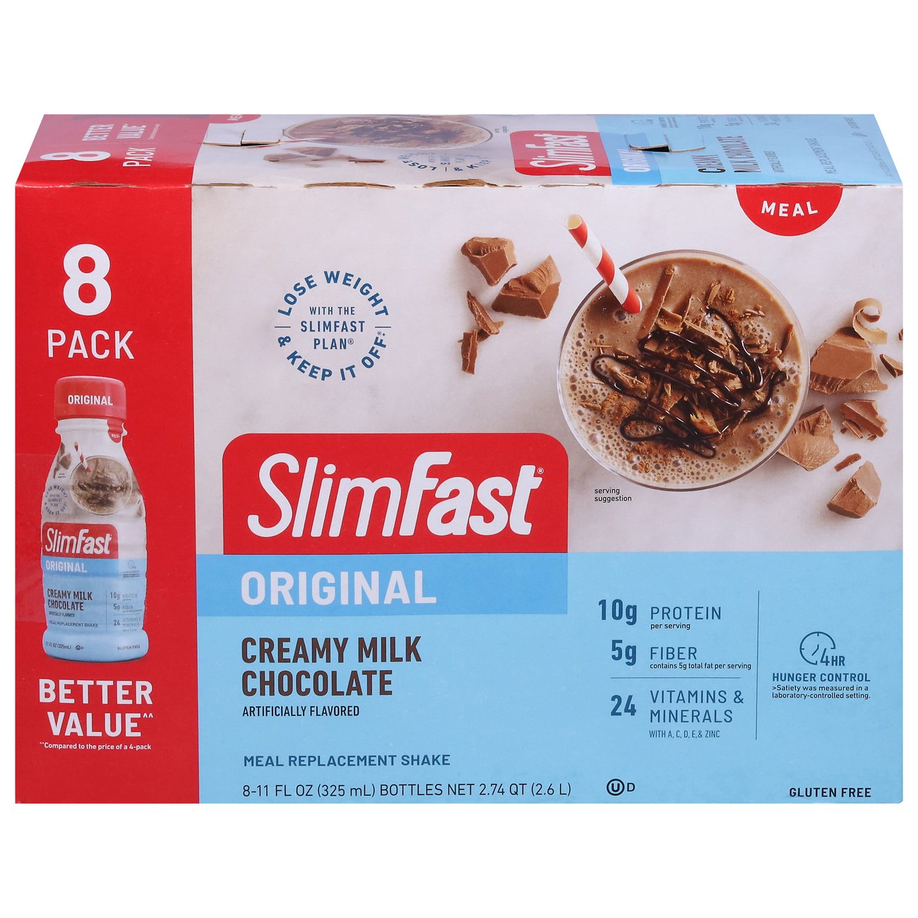 SlimFast Original Meal Replacement Shakes Creamy Milk Chocolate, 11