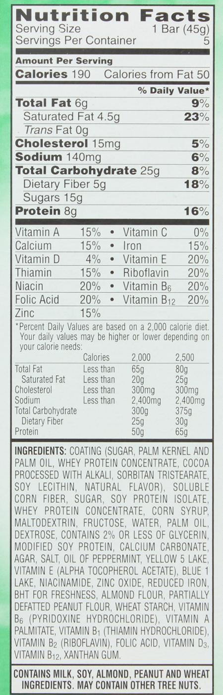 Kellogg's Special K Chocolatey Dipped Mint Protein Meal Bars; image 2 of 2