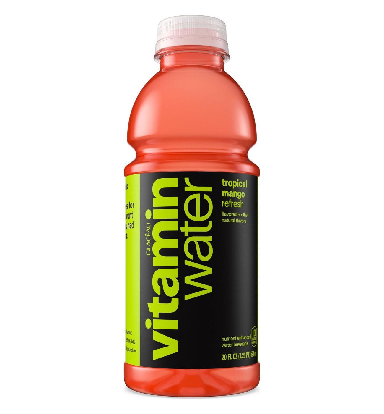 Glaceau Vitaminwater Tropical Mango Nutrient Enhanced Water Beverage; image 1 of 7