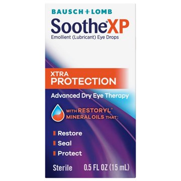 Bausch & Lomb Soothe XP Emollient Lubricant Eye Drops, 0.5 oz