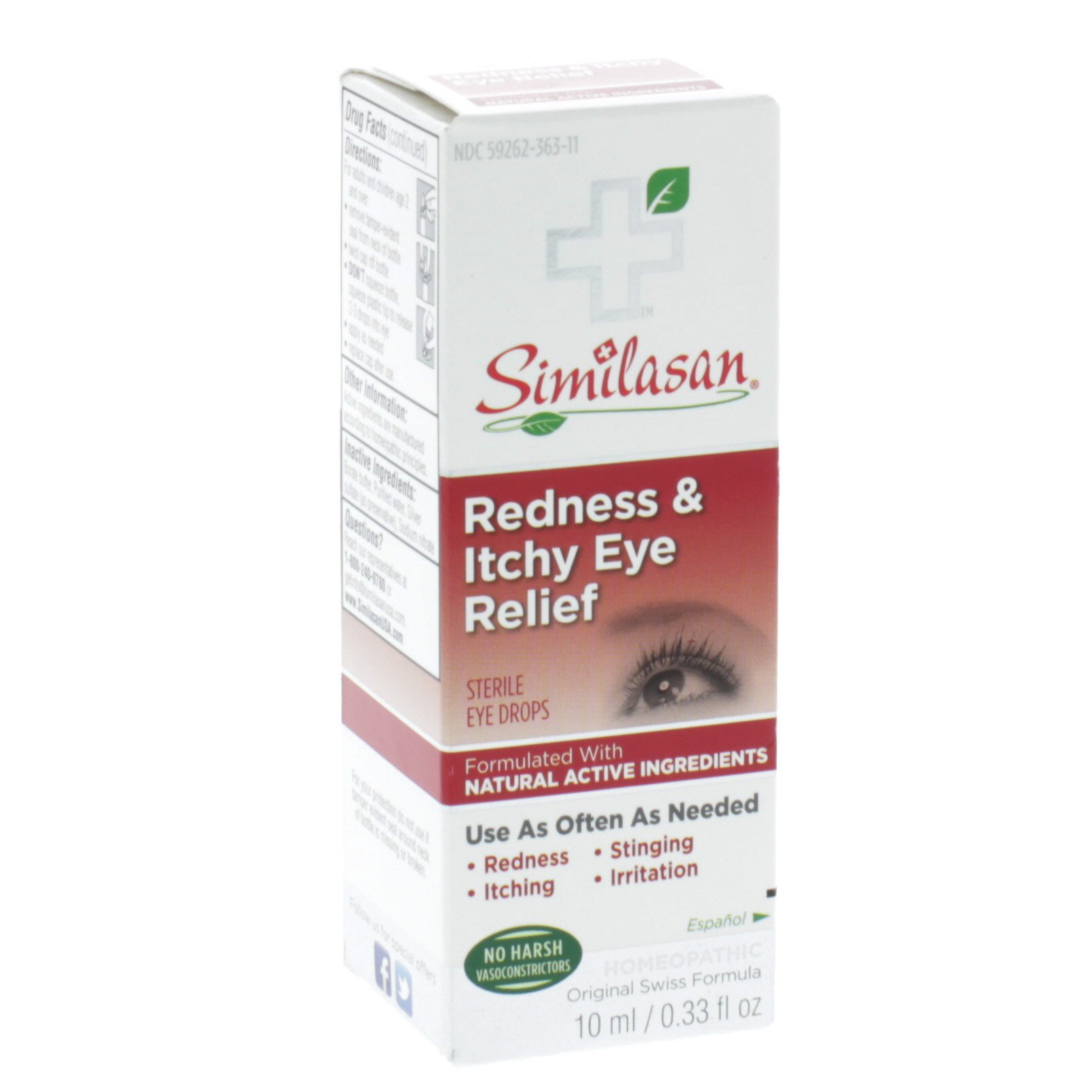 Similasan Redness & Itchy Eye Relief Shop Herbs & homeopathy at HEB