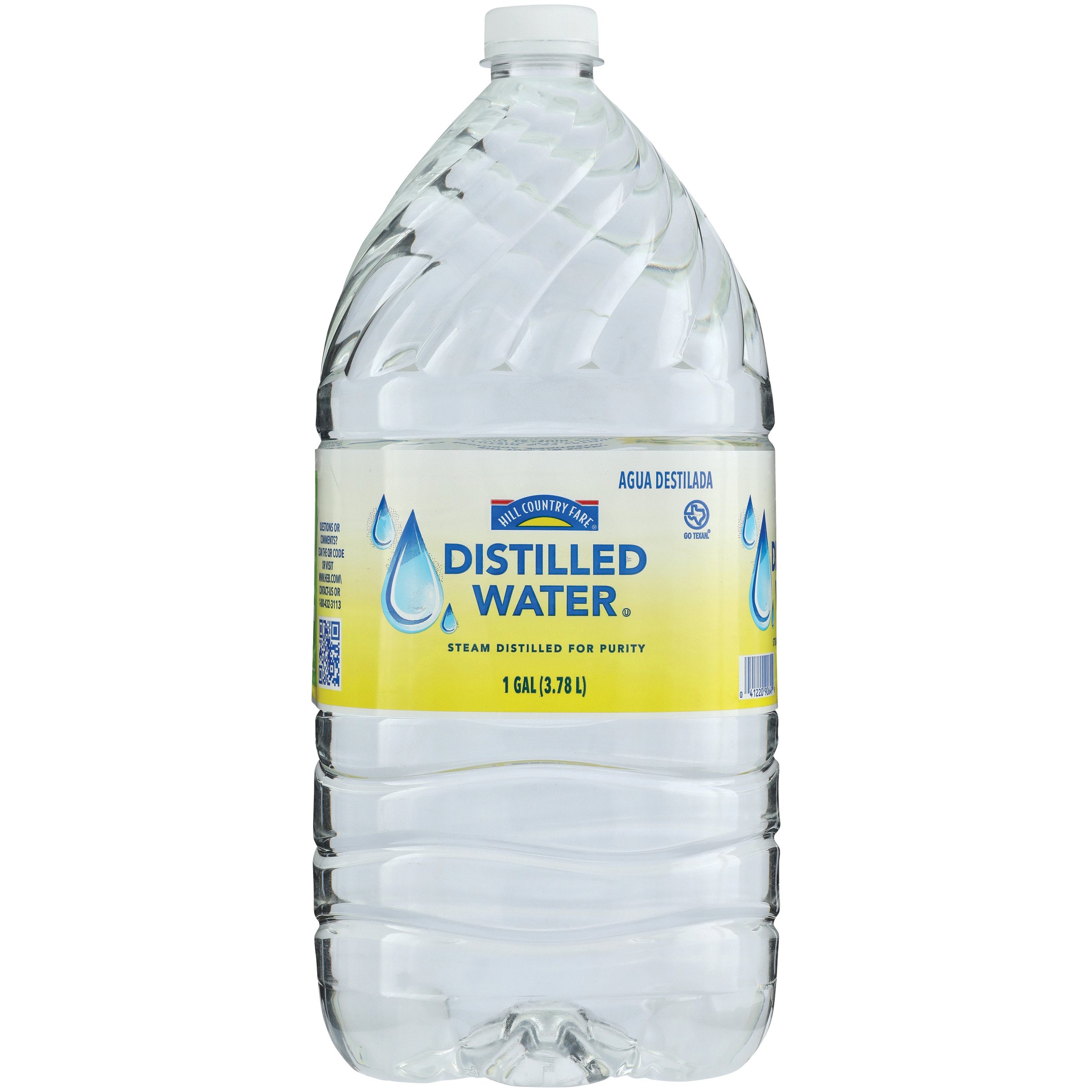 small distilled water bottles