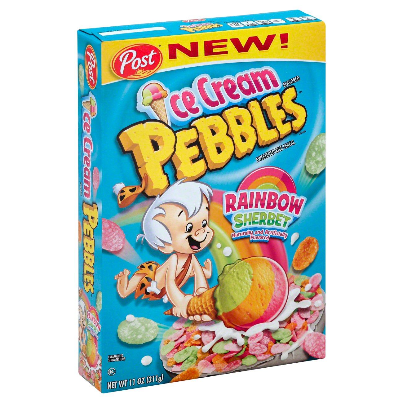 Post Ice Cream Pebbles Rainbow Sherbert Cereal Shop Cereal at HEB