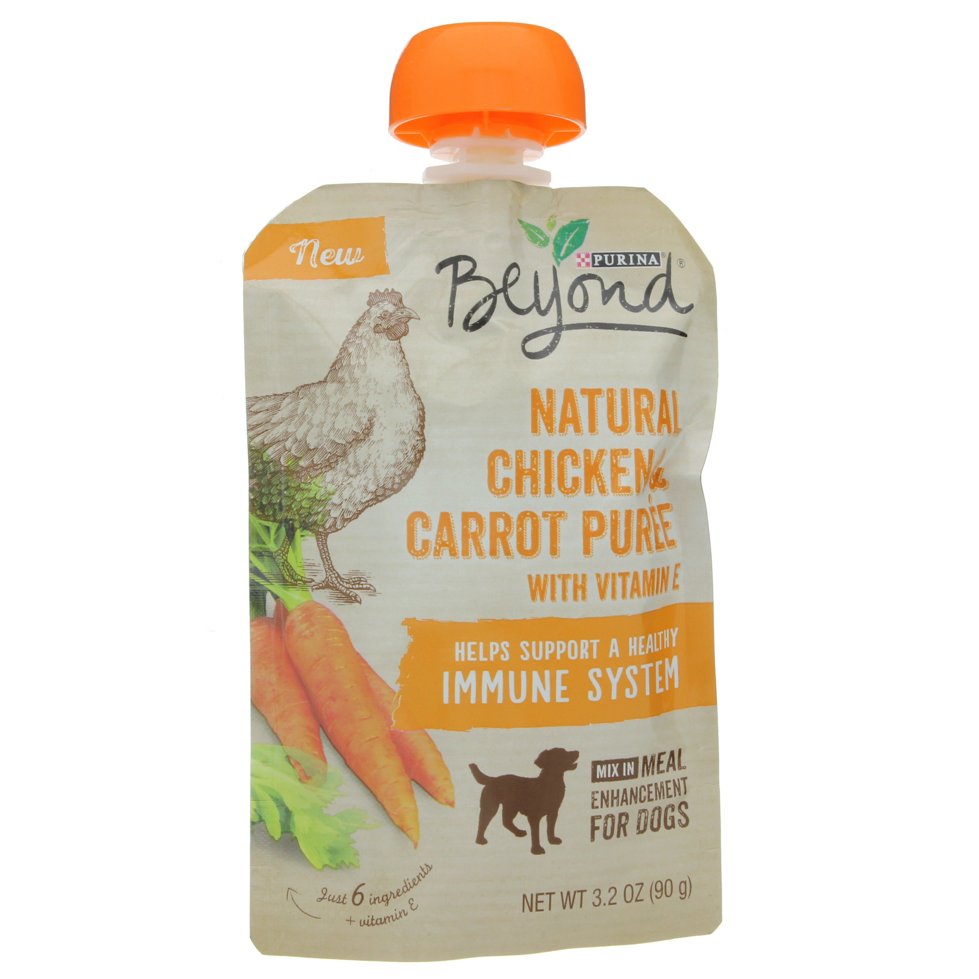 Purina Beyond Natural Puree Chicken Carrot Meal Enhancement for Dogs