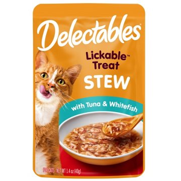 Hartz Delectables Stew Cat Treat - Tuna & Whitefish