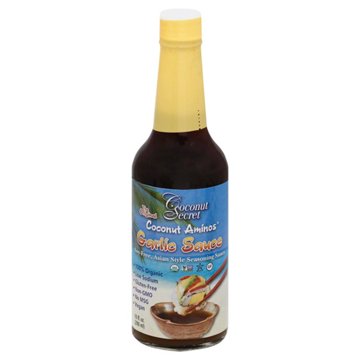 Coconut Secret Gluten Free Soy Free Coconut Aminos Garlic Sauce, 10 oz