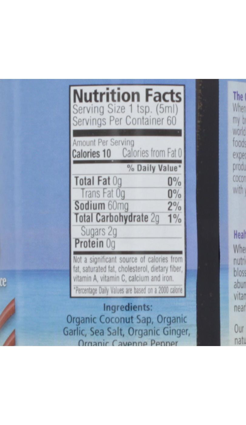 Coconut Secret Coconut Aminos Garlic Sauce; image 2 of 2