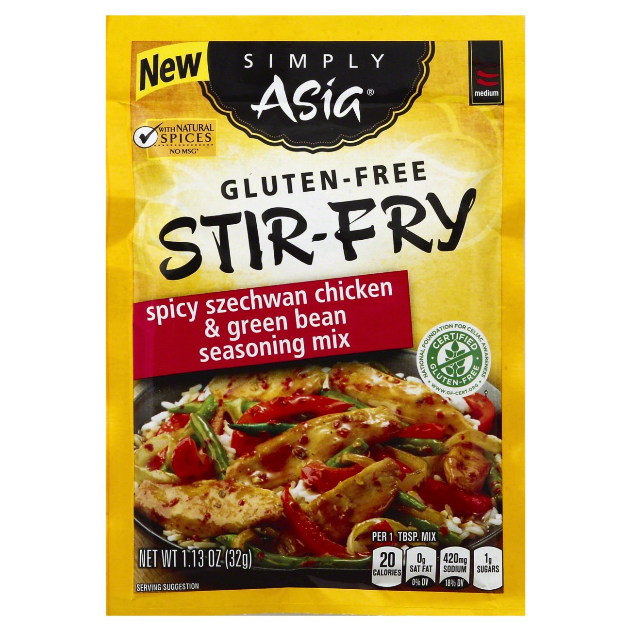 Simply Asia Stir Fry Spicy Szechwan Chicken Seasoning Mix Shop Spice