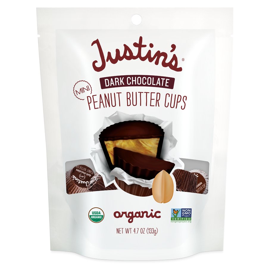 Justin's Mini Dark Chocolate Peanut Butter Cups Shop Candy at HEB