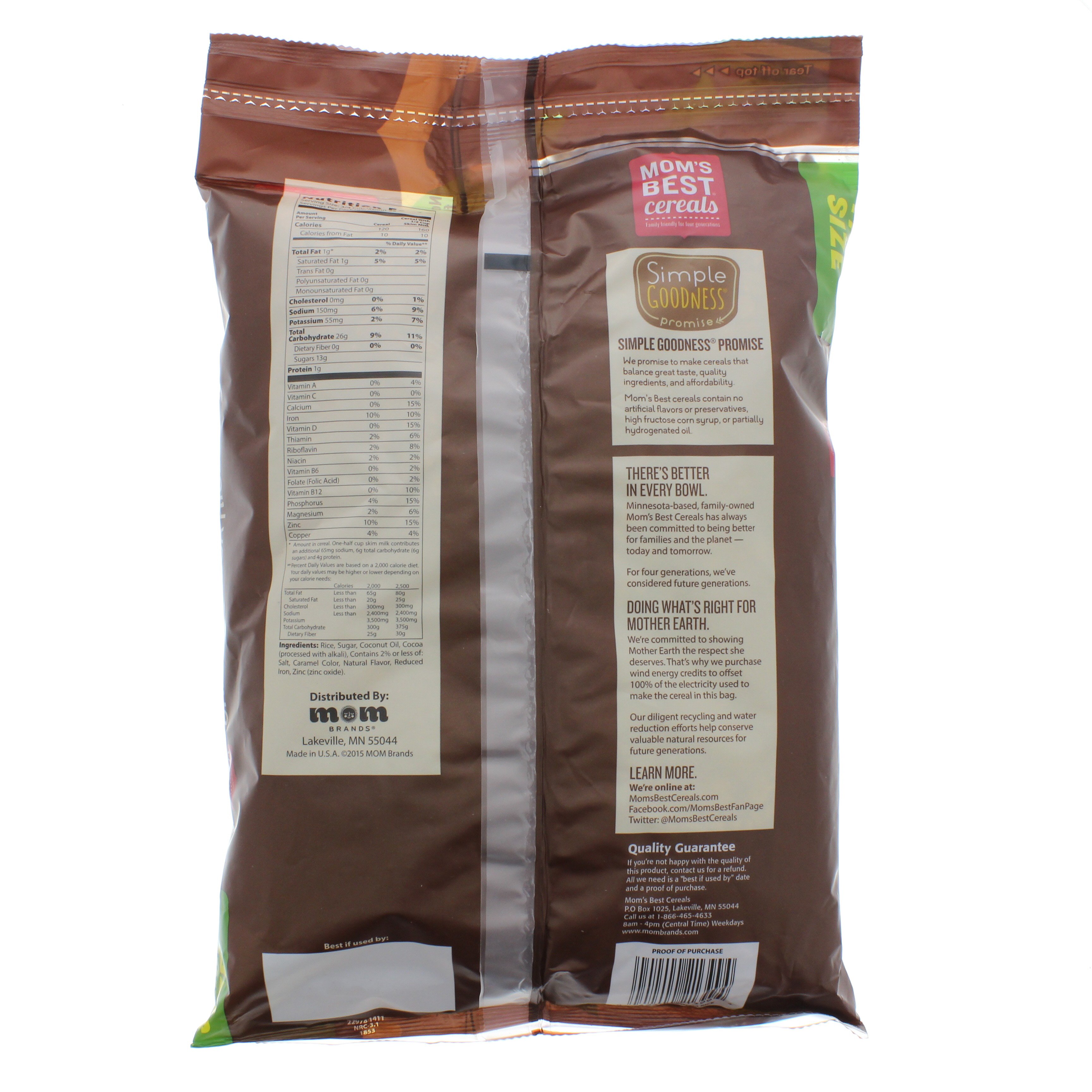 Mom's Best Crispy Cocoa Rice Cereal: Product & Nutrition Info