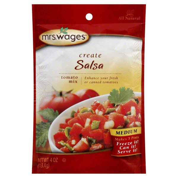 Mrs. Wages Salsa Mix, Medium - Shop Canning supplies at H-E-B