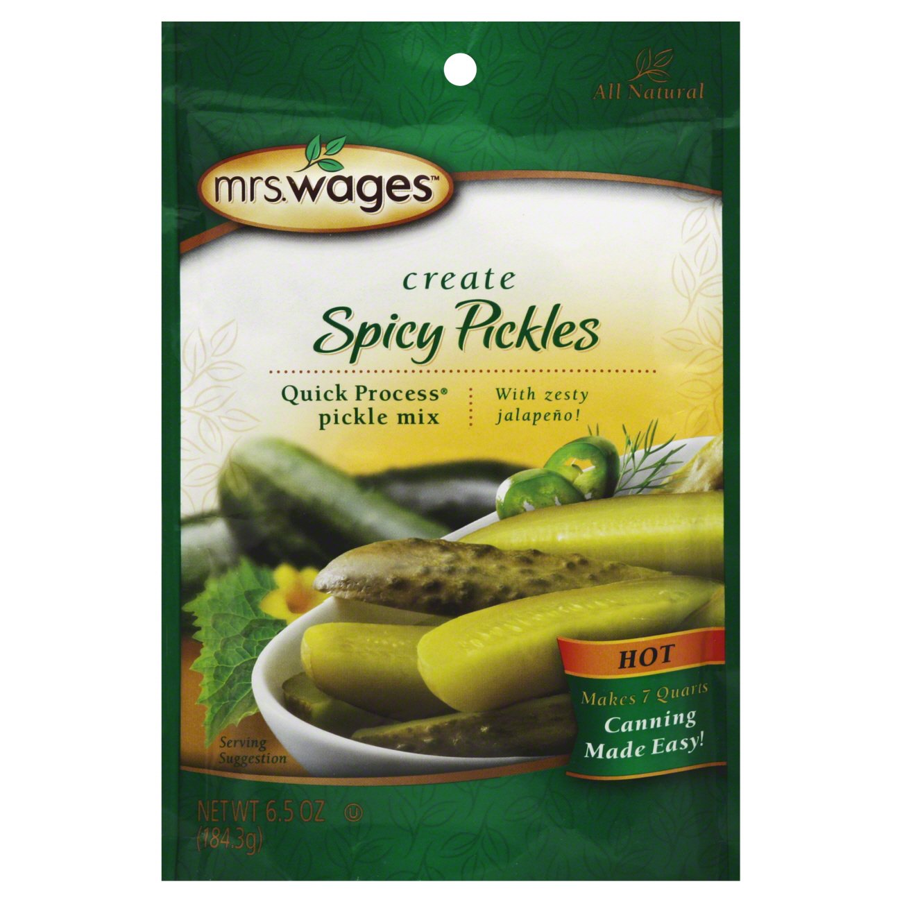 Mrs. Wages Create Spicy Pickle Mix, Hot - Shop Canning supplies at H-E-B