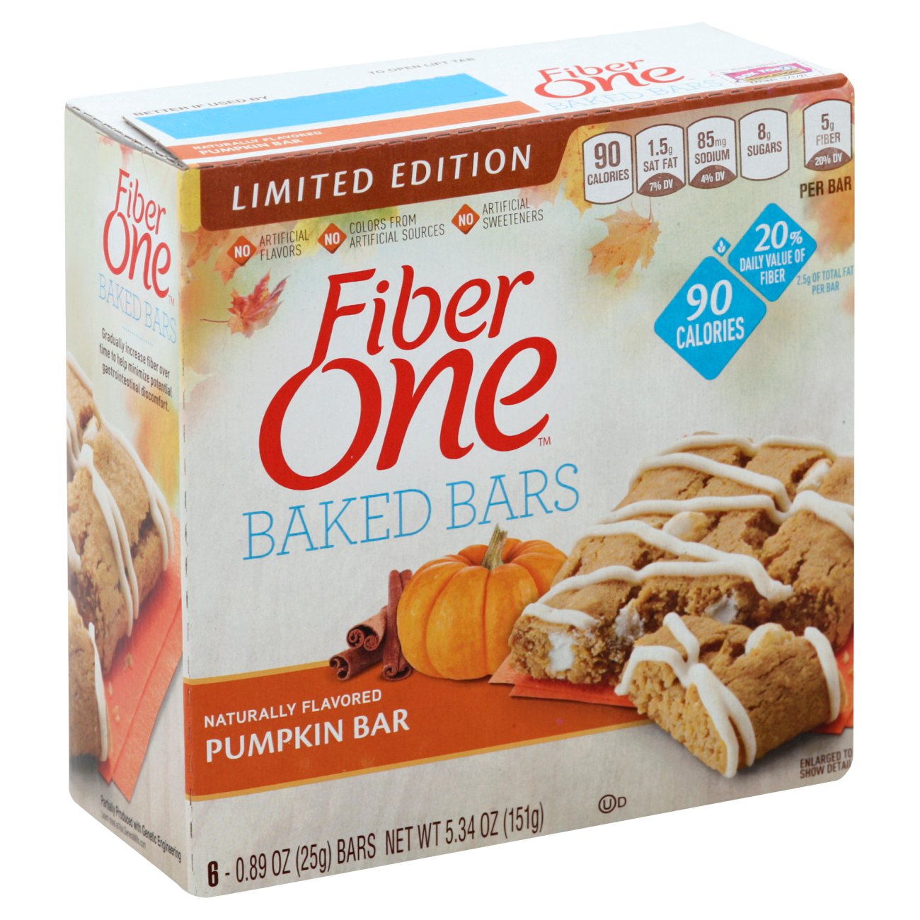 Fiber One 90 Calorie Bar Pumpkin Spice Shop Granola & Snack Bars at HEB
