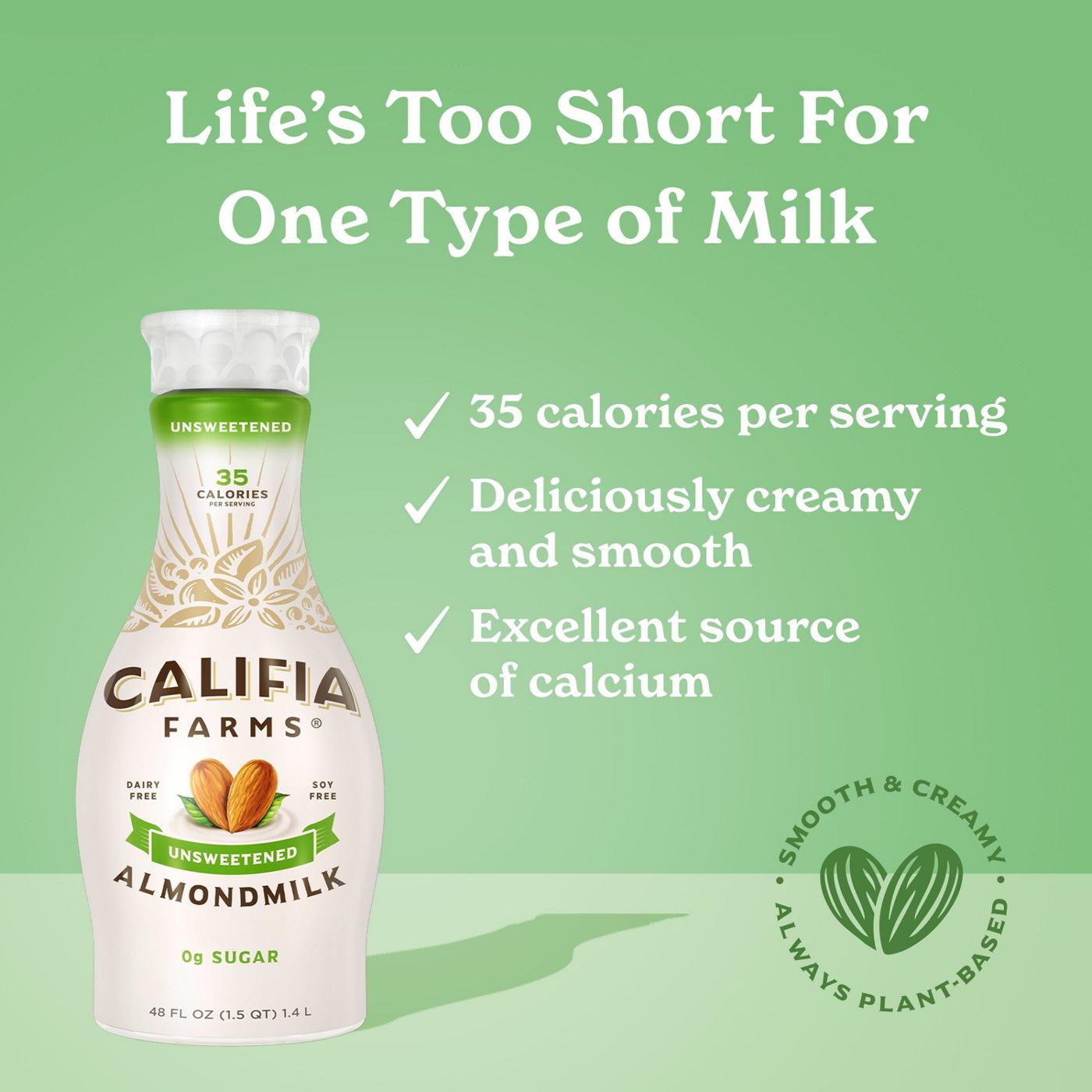 Califia Farms Unsweetened Pure Almond Milk; image 2 of 2