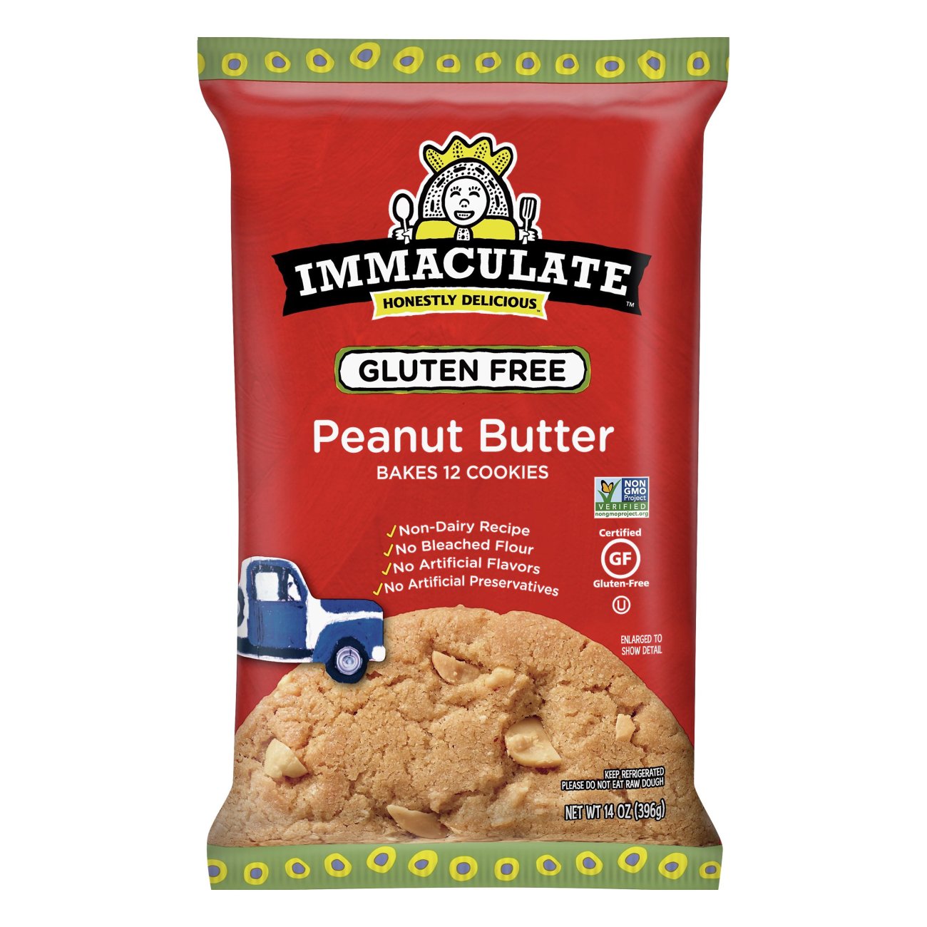 Immaculate Baking Gluten Free Peanut Butter Cookie Dough Shop Biscuit