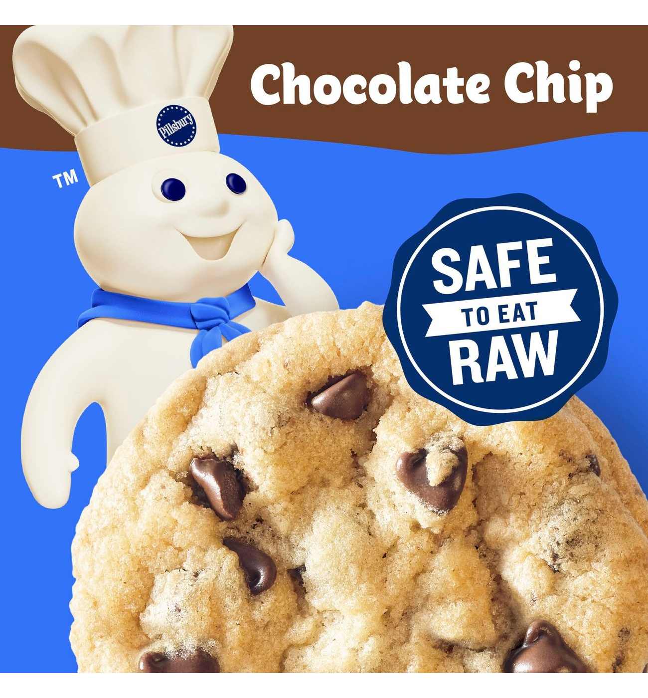 Pillsbury Chocolate Chip Cookie Dough; image 2 of 6