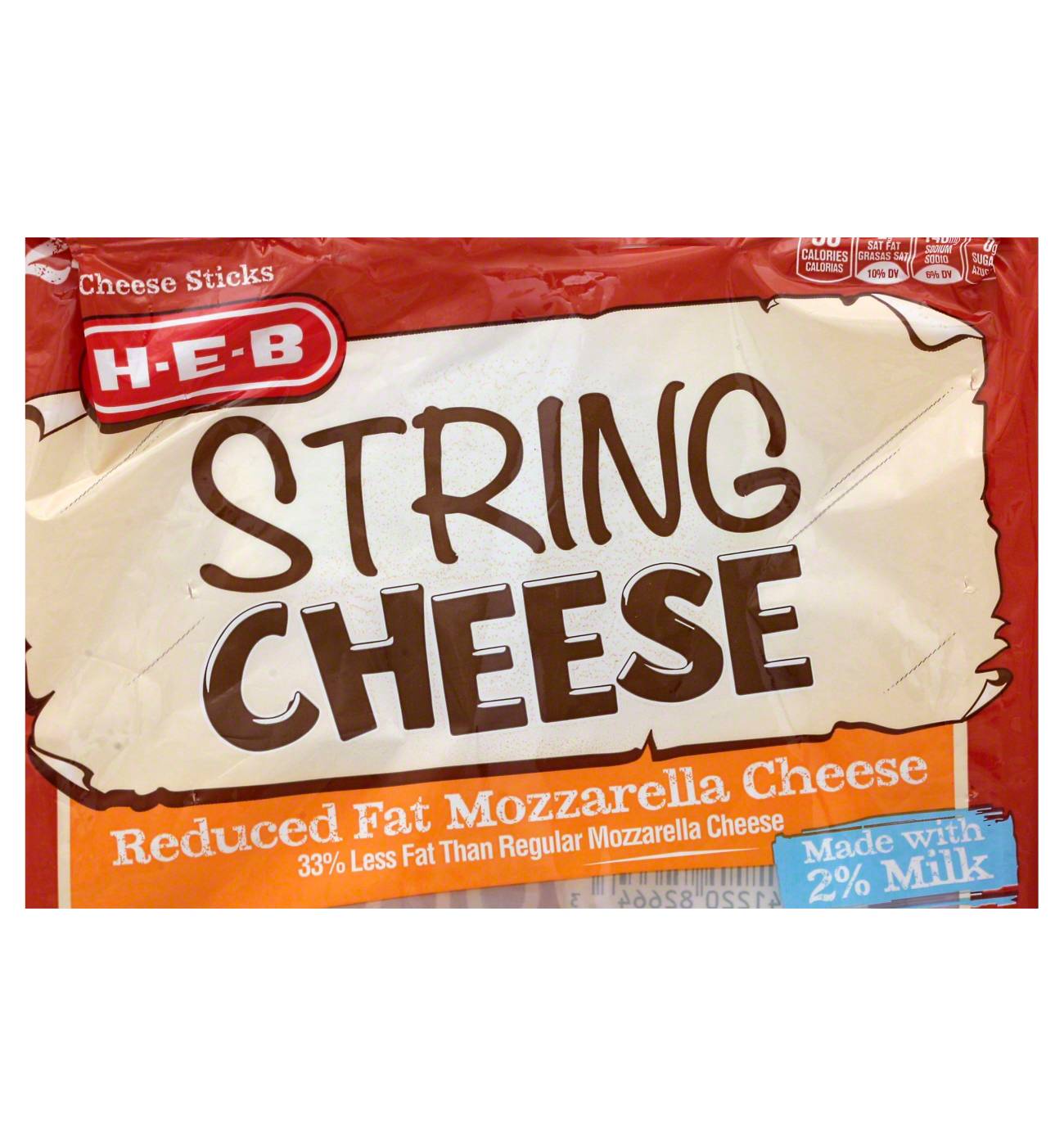 H-E-B Select Ingredients Reduced Fat Mozzarella String Cheese; image 2 of 2