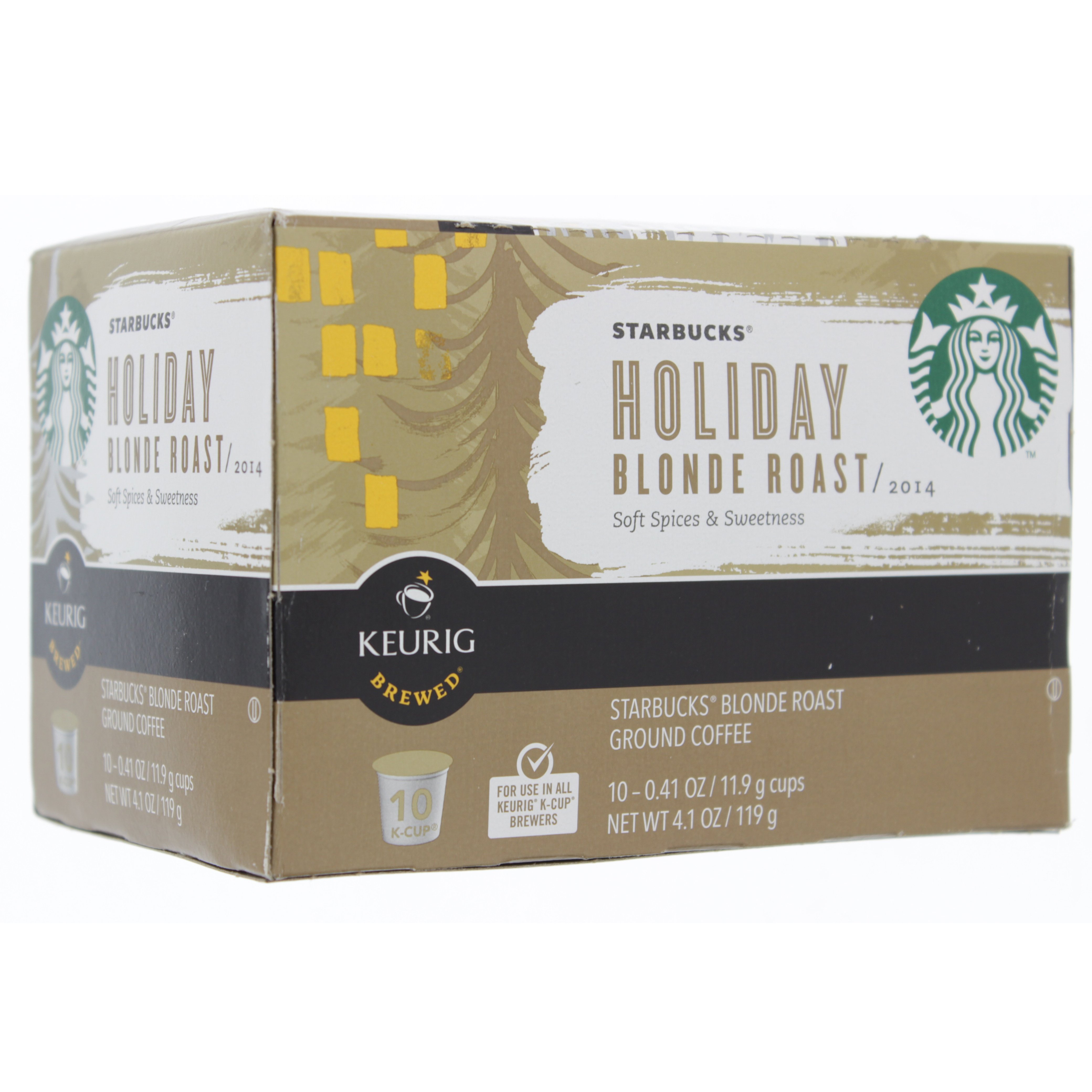 Starbucks Holiday Blonde Roast Coffee KCup Shop Coffee at HEB