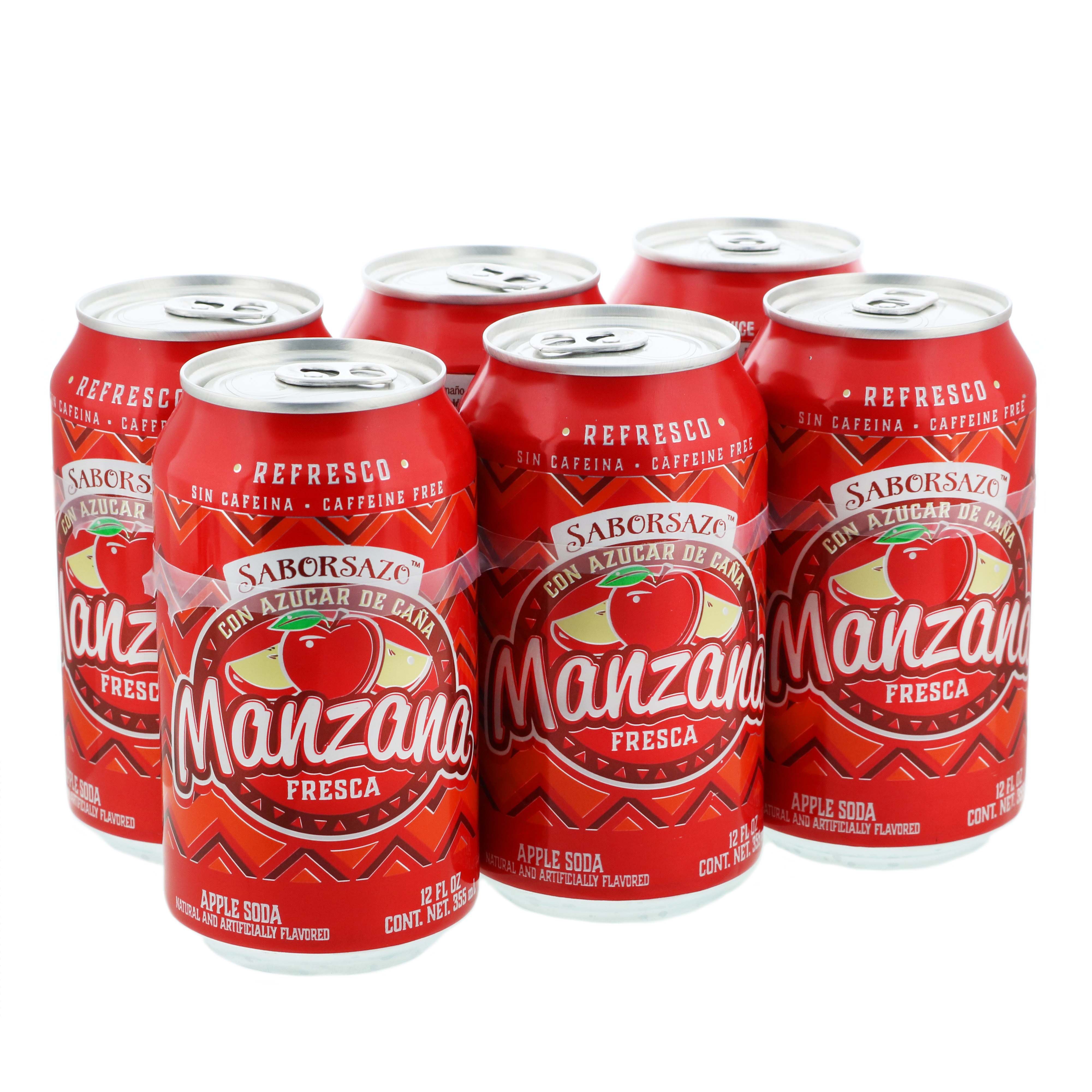 Saborsazo Pure Cane Sugar Apple Soda 12 Oz Cans - Shop Soda At H-E-B