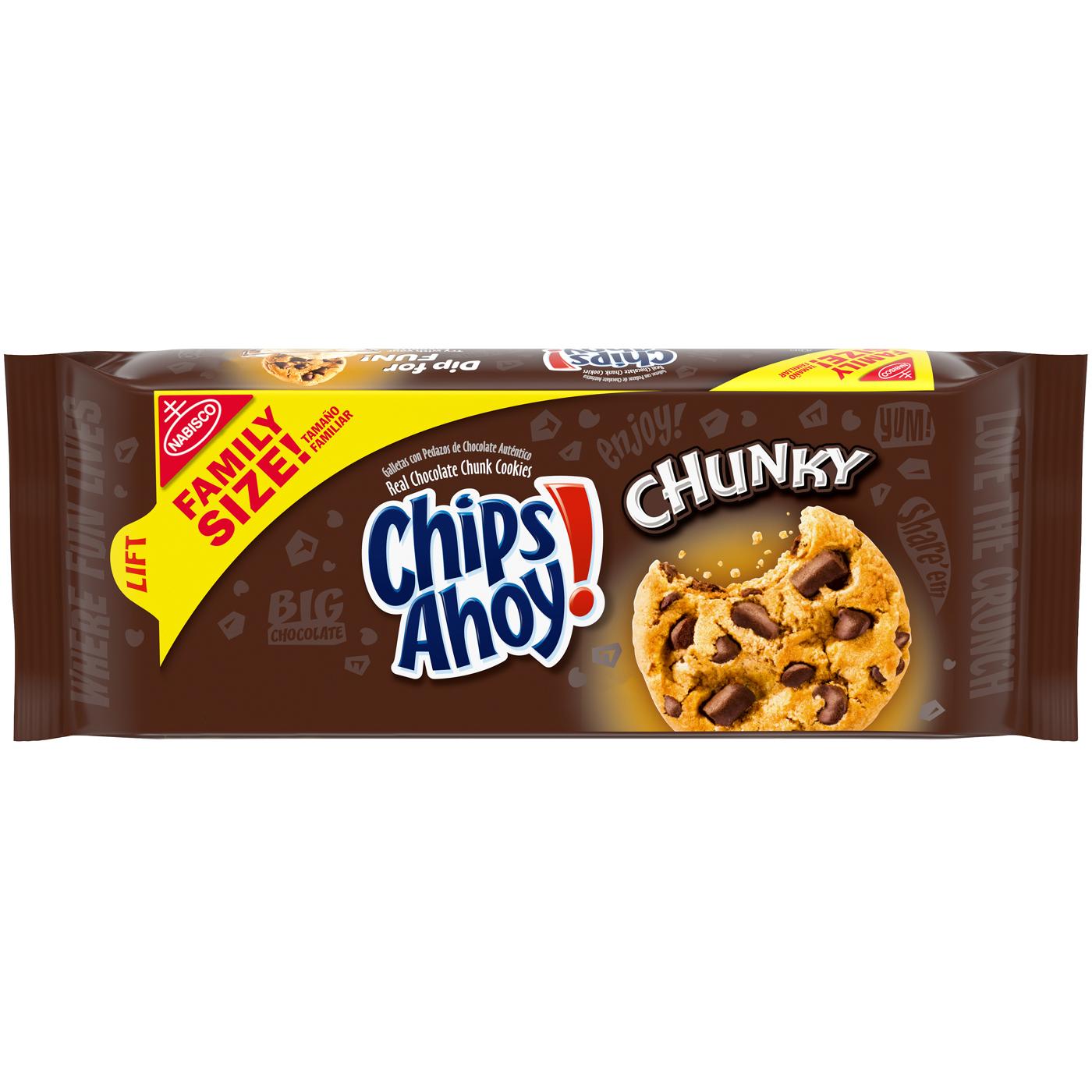 Chips Ahoy! Chunky Chocolate Chip Cookies Family Size; image 1 of 10