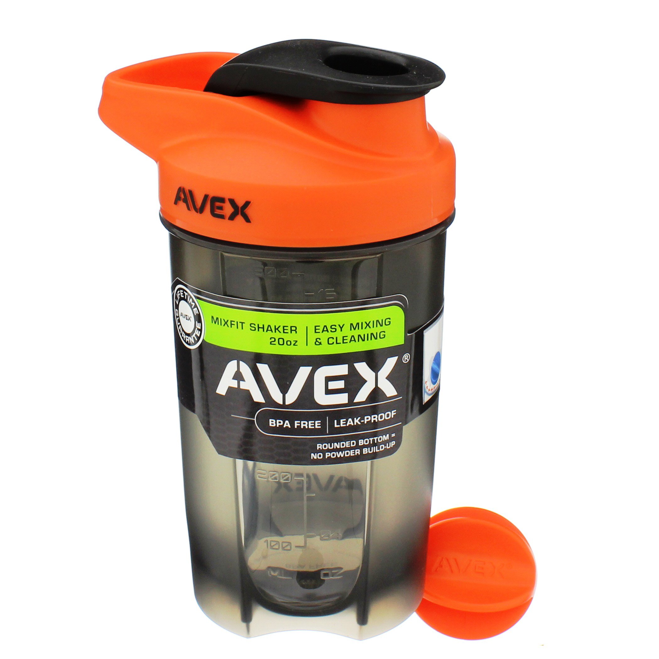 Avex Mixfit Orange Shaker Bottle, 20oz Shop Travel & togo at HEB
