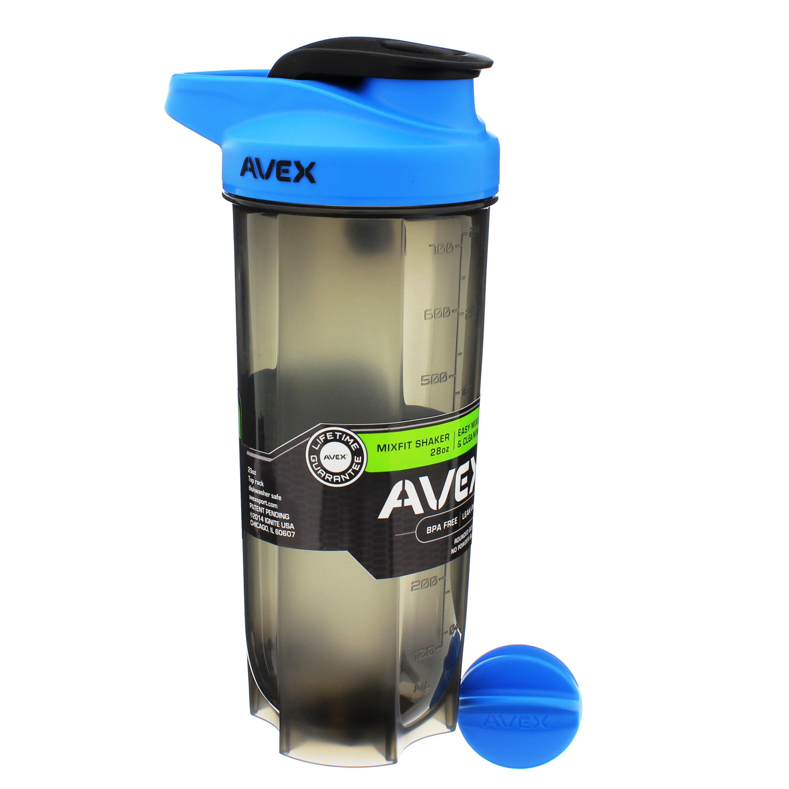 Avex Mixfit Blue Shaker Bottle, 28oz Shop Travel & togo at HEB