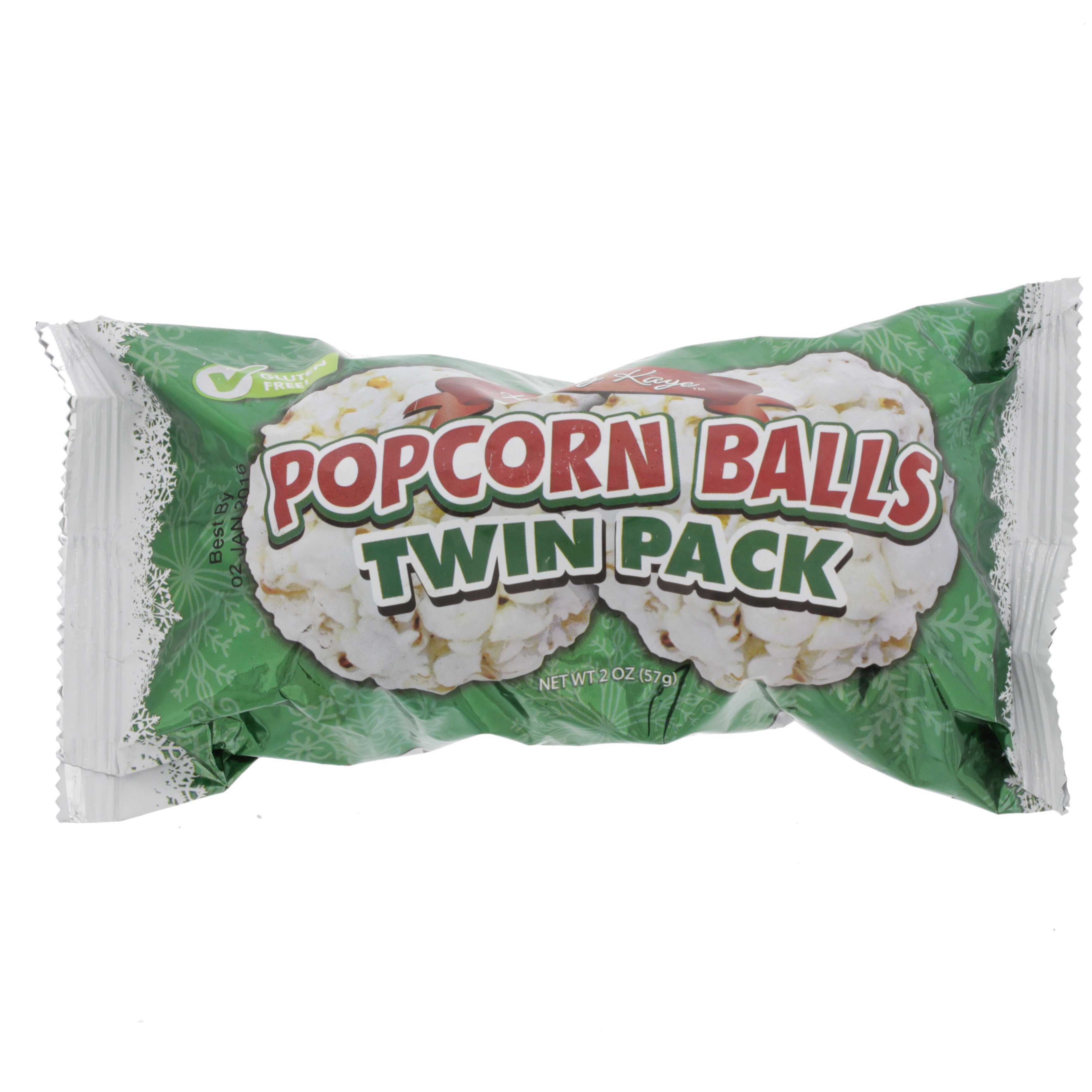 Kathy Kaye Christmas Popcorn Balls, Twin Pack Shop Popcorn at HEB
