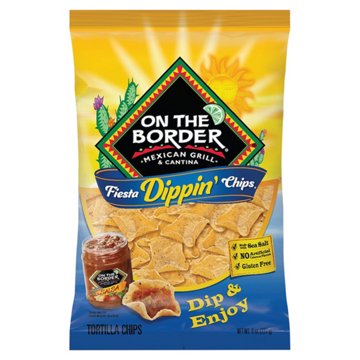 On The Border Fiesta Dippin' Chips, 8 oz
