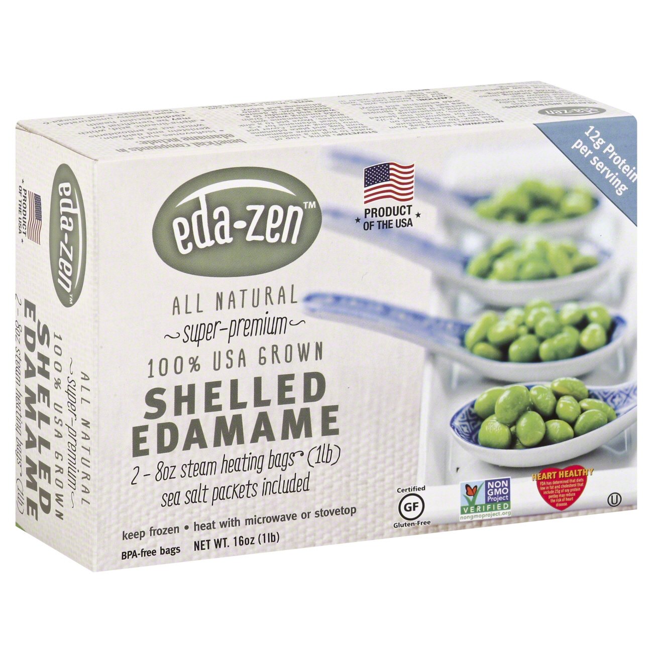 Eda Zen Shelled Salted Edamame Shop at HEB