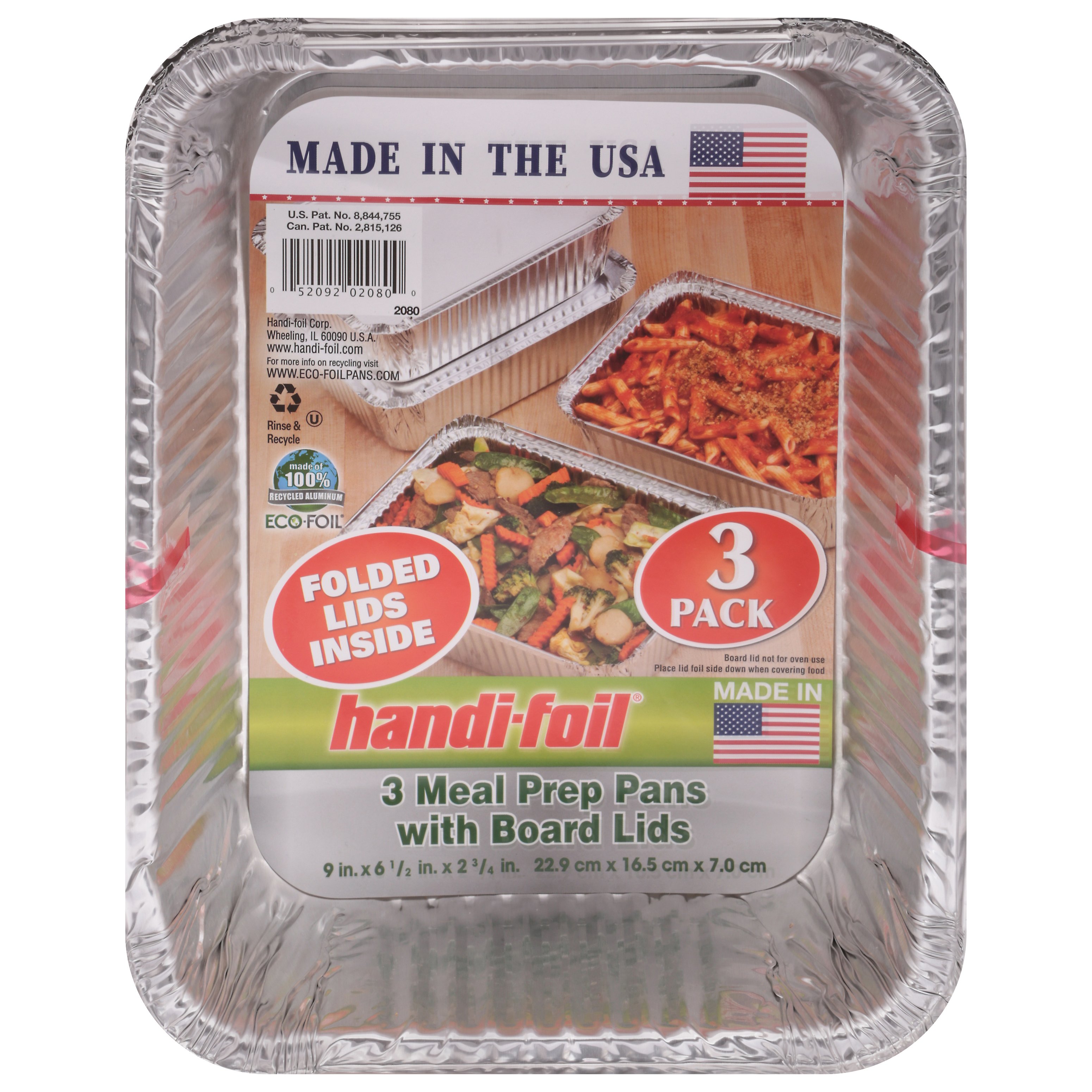 HandiFoil Deep Storage Containers with Folded Board Lids Shop