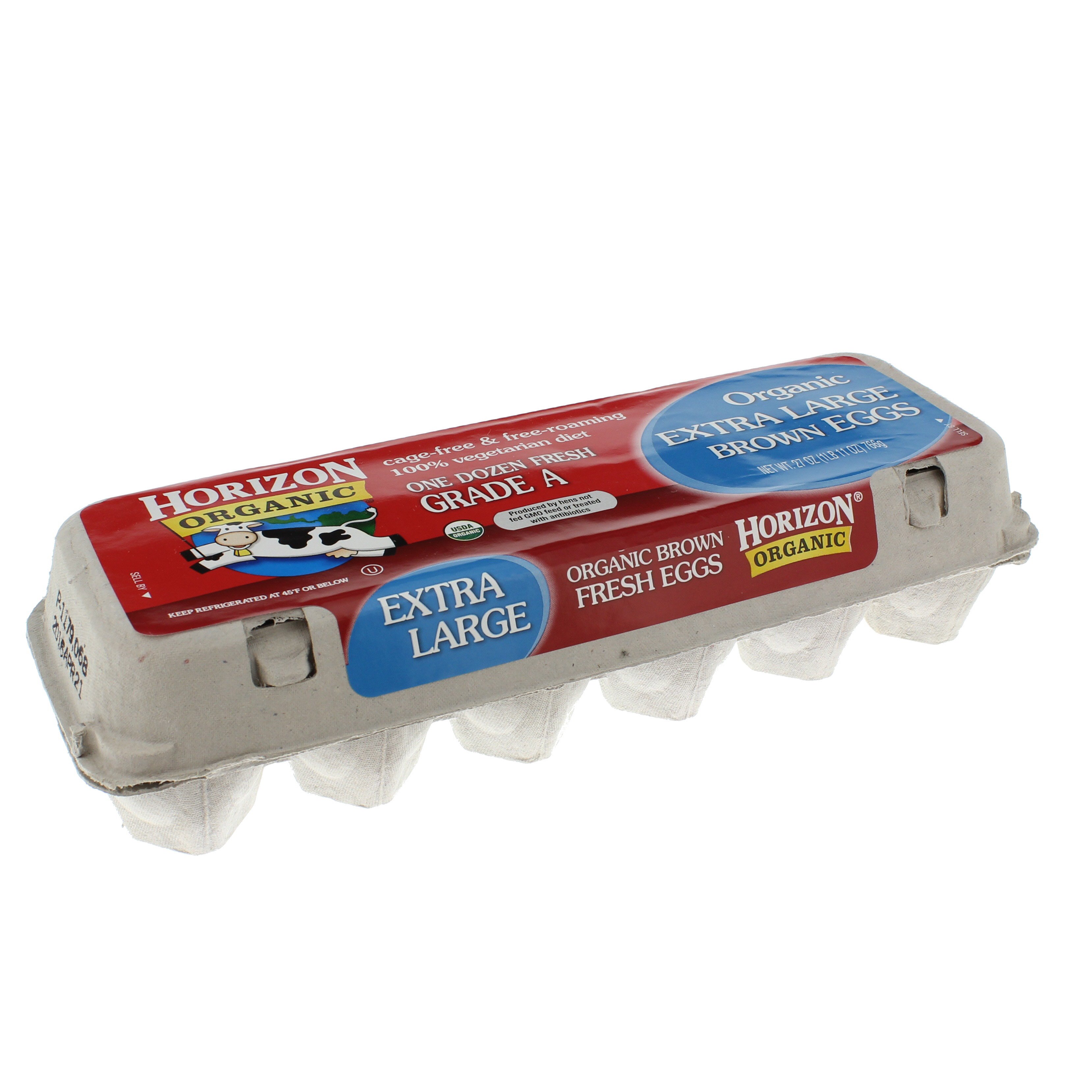 Horizon Organic Grade A Organic Cage Free Extra Large Brown Eggs Shop