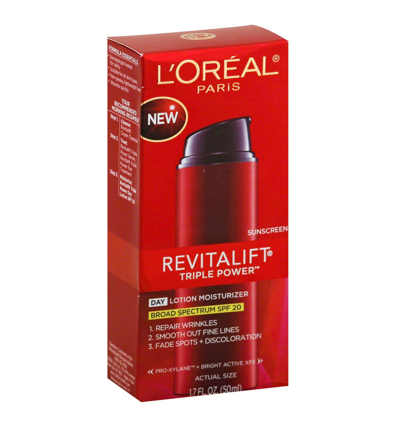 L'Oréal Paris Revitalift Triple Power Broad Spectrum SPF 30 Sunscreen; image 7 of 8