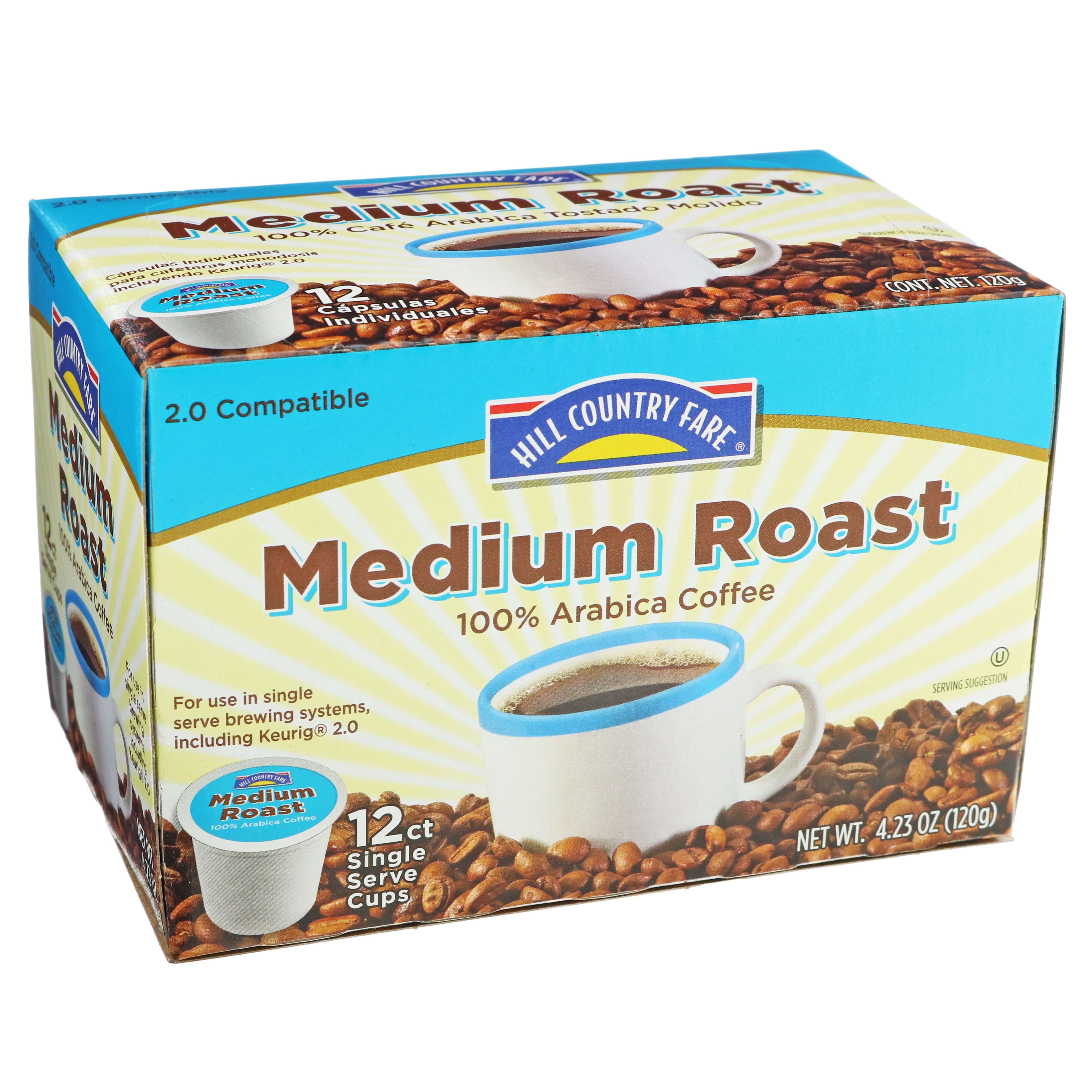 Hill Country Fare Medium Roast Single Serve Coffee Cups - Shop Coffee ...