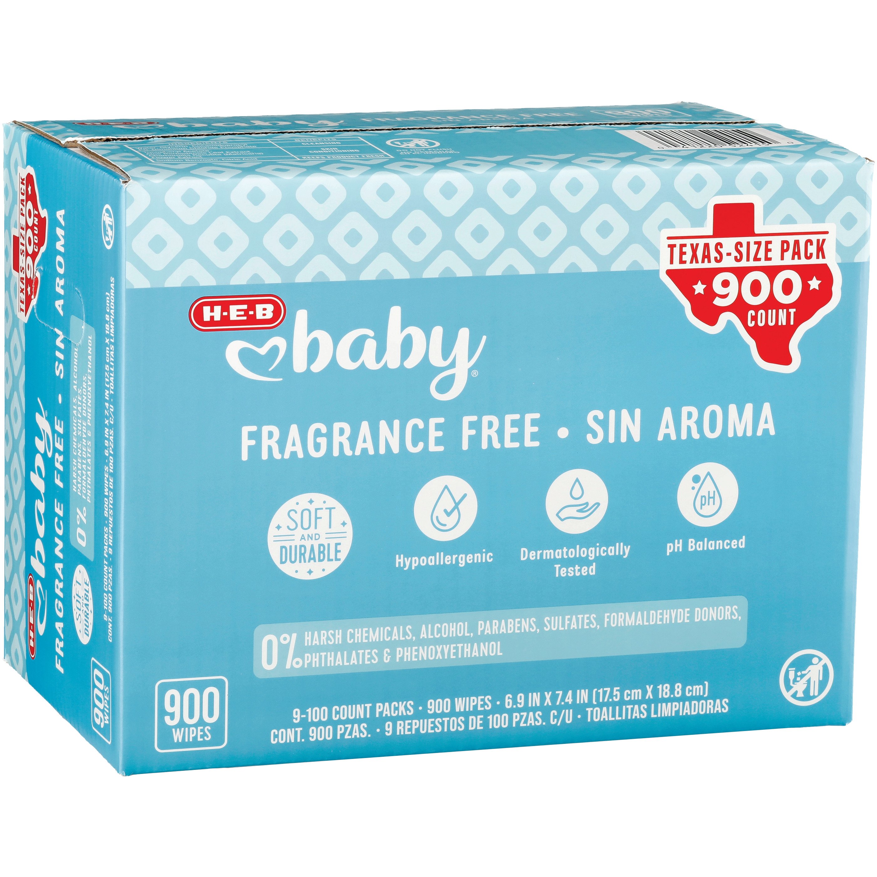 H E B Baby Unscented Wipes Value Pack Shop Baby Wipes At H E B